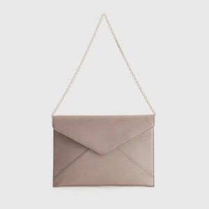 Quince Italian Saffiano Leather Envelope Clutch